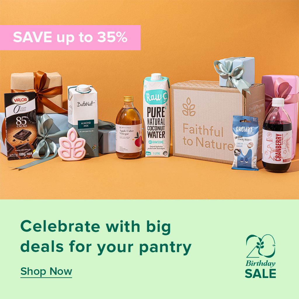 Food Deals for Faithful to Nature's 20th Birthday